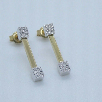Vintage Ohrringe 585er 14 Karat Gelbgold &Weißgold