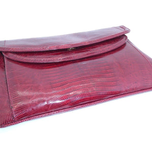 Vintage Damen Handtasche Maximus echtes Eidechsen Leder made in Italy