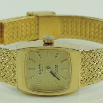 Vintage Anker 080 Damenuhr Handaufzug Vergoldet