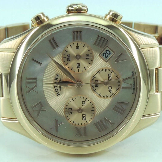Rotary 1895 Chronograph Damenuhr mit Perlmutt / Quarz