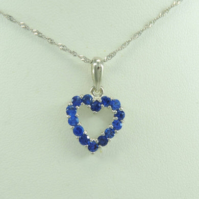 Vintage Damen 925er Silber Kette mit Farbstein Anhänger