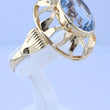 Laden Sie das Bild in den Galerie-Viewer, Vintage Damenring mit Topas / 585er - 14 Karat Gold/ Gr- 59 18,8 mm Ø *
