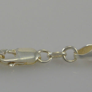 Feine Kordelkette / 925er Silber / ca. 43 cm