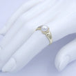 Laden Sie das Bild in den Galerie-Viewer, Damen Ring 333er K Gold mit Perle &amp; Diamant - 56 17,8 mm Ø *
