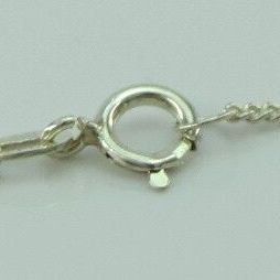 Vintage Damen Kette 800er Silber mit Tigerauge Anhänger 835er
