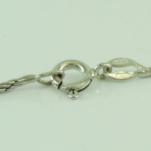Vintage Damen 925er Silber Kette mit Zirkonia Anhänger