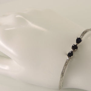 Silberarmband mit Turmalin / 835er Silber