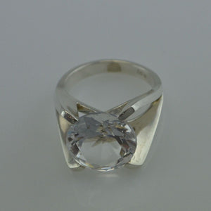 Damen- Ring mit Zirkonia / 830er Silber
