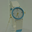 Laden Sie das Bild in den Galerie-Viewer, ZentRa Q - Damenarmbanduhr in blau/weiß / Quarz / Lederarmband
