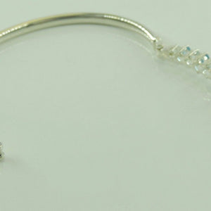 Vintage Damen Armband Silber 925er mit Topas