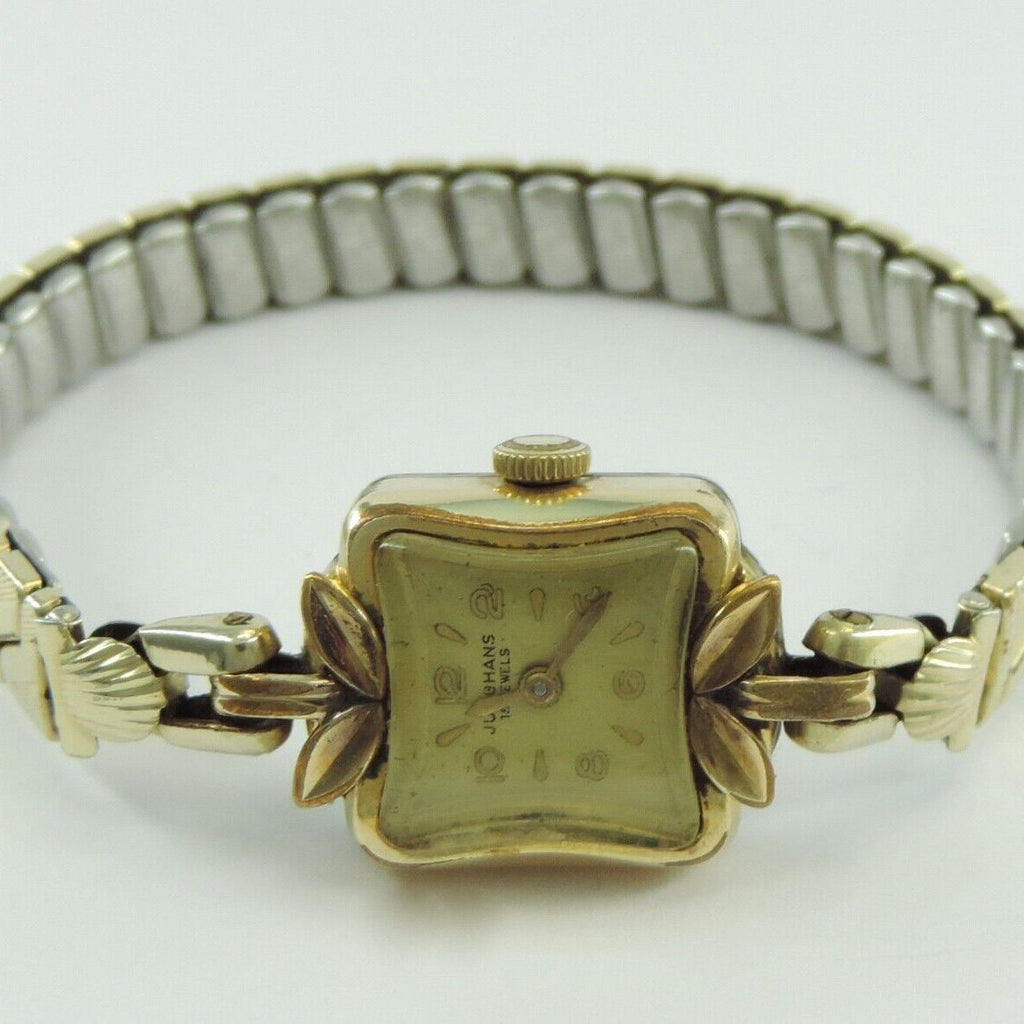 Vintage Junghans 15 Jewels Damenuhr Handaufzug Vergoldet