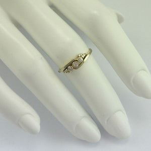 Vintage Damenring mit Diamanten 0,20 ct, / 585er - 14 Karat - 54 17,2 mm Ø *