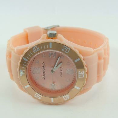 Monte Carlo Unisexuhr Quarz Pink Silicon