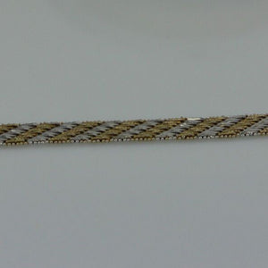 Two-Color Silber Vergoldetes Damen Armband - 835 Silber