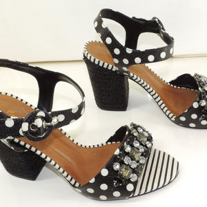 Emerson Renaldi Original Damen Sandaletten mit Strasssteinen Größe 39