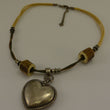 Laden Sie das Bild in den Galerie-Viewer, Vintage DamenTrachten-Collier mit Herz versilbert

