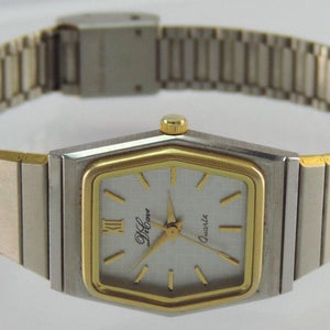 DeLove Quartz Damen Armbanduhr bicolor