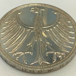 5 Deutsche Mark Silberadler 1973 F