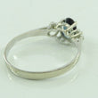 Laden Sie das Bild in den Galerie-Viewer, Damen Ring Vintage mit Saphir &amp; Diamant ca. 0.04 ct/ 585er Gold - 53 16,8 mm Ø *
