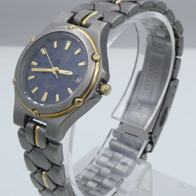 Citizen Damenuhr EcoDrive Titanium WR 100 Quartz Ref-E010-K15877-