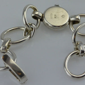 GOLD TIME Incabloc / Damenuhr / 800er Silber