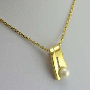 Vintage Anhänger mit Zirkonia & Perle / 333er - 8 Karat Gold ohne Kette