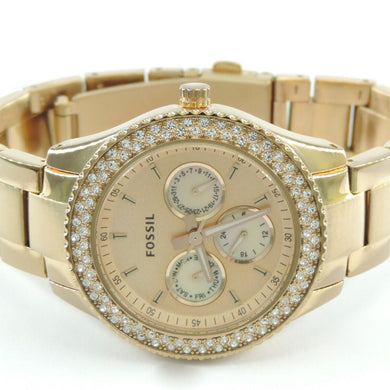 Fossil Damenuhr Chronograph mit Strasssteine / Ref. ES-3003 111205