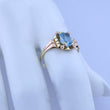 Laden Sie das Bild in den Galerie-Viewer, Vintage Damenring mit Topas / 585er - 14 Karat Rotgold / Gr- 61 19,4 mm Ø *

