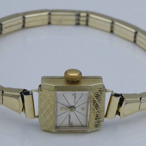 Vintage Anker 585er Gold 14 Karat Damenuhr Handaufzug Armband vergoldet