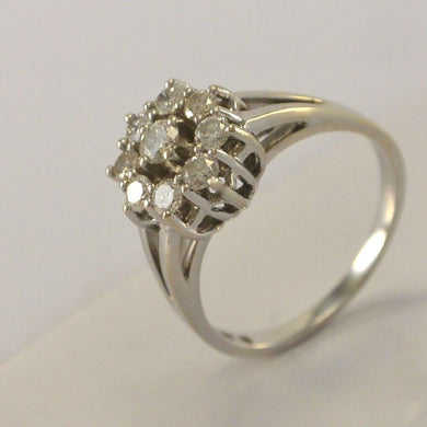 Vintage Damenring mit 0.80 ct. Brillanten / 585er 14 Karat Gold-59 18,8 mm Ø *