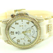 Laden Sie das Bild in den Galerie-Viewer, King Star Damenuhr Quartz mit Strassstein vergoldet Chronograph
