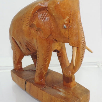 Elefant Holzfigur Handgeschnitzt