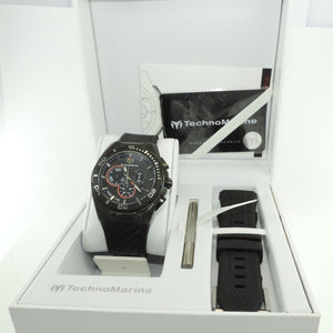 Technomarine Herrenuhr Quarz Chronograph Carbon Case Ref: 113001-13031526