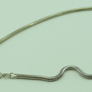 Halskette 925er Silber mit 900er Silber Bernstein Anhänger / Hand Made