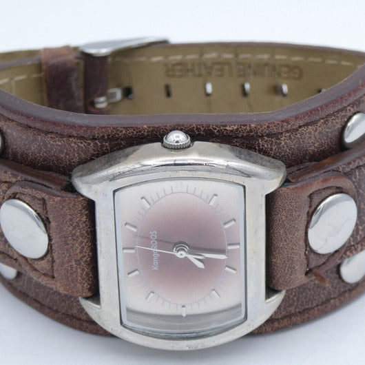 Damenuhr Kangaroos Echte Leder Armbanduhr Quarz