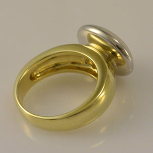 Vintage Damenring mit Citrin / 585er 14 Karat Gold 49 15,6 mm Ø *