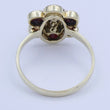 Laden Sie das Bild in den Galerie-Viewer, Vintage Damenring mit Granat 333er 8 Karat Gelbgold - 60 18,8 mm Ø
