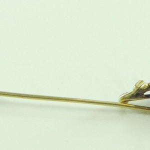 Vintage Anstecknadel Trachtenschmuck - Eichenblattdekor 585er Gold 14 Karat