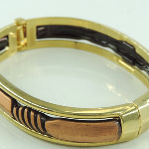 Vintage Armreif vergoldet / ⌀ ca. 5 cm