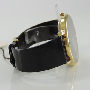 Damenuhr mit Herz / Quartz / Edelstahl vergoldet & Lederarmband / Regent