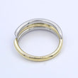 Laden Sie das Bild in den Galerie-Viewer, Damenring 750er-18 K Gelbgold &amp; 950 Platin mit Diam. ca. 0.15 ct. /52 16,5 mm Ø
