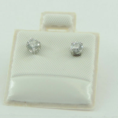 Ohrstecker mit Diamant ca. 0.20 ct x 2 = 0.40 ct / 585er Weißgold 14 Karat