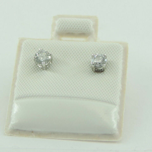 Ohrstecker mit Diamant ca. 0.20 ct x 2 = 0.40 ct / 585er Weißgold 14 Karat