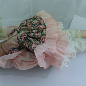 Vintage Babypuppe / Porzellankopf & Stoffkörper / ca. 42 cm