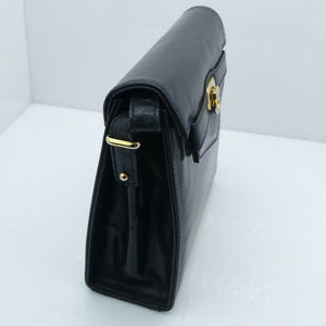 Vintage Peter Kaiser Design Leder Damen Handtasche Leder Schwarz Made in Germany