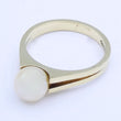 Laden Sie das Bild in den Galerie-Viewer, Vintage Damenring mit Perle / 585er - 14 Karat Gelbgold - 55 17,5 mm Ø
