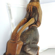 Laden Sie das Bild in den Galerie-Viewer, Afrikanische Holzfigur Kunst Handarbeit Frau mit Kind
