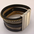 Laden Sie das Bild in den Galerie-Viewer, CRYSTAL BLUE DAMEN UHR STRASS LEDER
