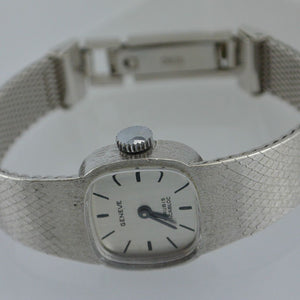 Vintage Geneve - 17 Rubis / Damenuhr 835er Silber
