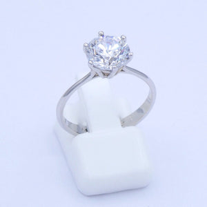 Damenring mit Zirkonia 585er - 14 Karat Weißgold - 54 17,2 mm Ø